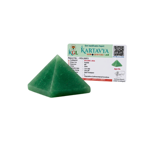 Green Aventurine Pyramid Stone Ornament Carved Gemstone Craft Natural Crystal Decoration for Christmas - Product Image 1