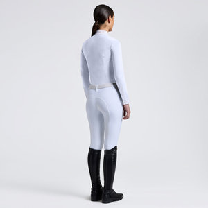 High Quality 4way Stretch Horse Riding <b>Equestrian</b> Shirt Top Base Layer Competition Show Shirt Polo in Soft Feel Technical Fabric - Product Image 2