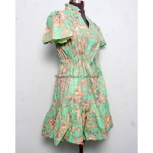 Robes décontractées pour femmes, robes pour filles, robes fleuries à manches courtes, mini-robes d'été, vêtements tendance pour femmes, vente en gros de mode. - Product Image 5