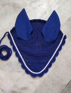 Horse Crochet Cotton Ear <b>Net</b> Hood <b>Fly</b> Veil Mask Cotton <b>Fly</b> Veil Equestrian Hand Crochet Horse Ear <b>Net</b> Horse <b>Fly</b> Bonnet - Product Image 3