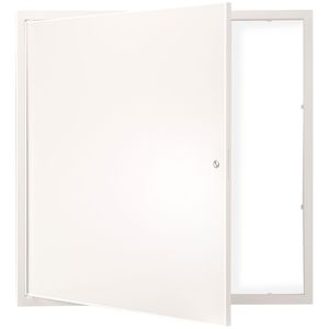 Pannello di Accesso per Controsoffitto in Acciaio Rinforzato 24 X 24 Pollici, per Impianti Idraulici, Ancoraggi per Cartongesso Inclusi - Product Image 6