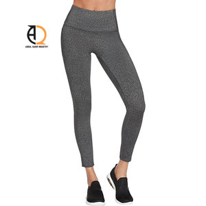 Leggings de sport côtelés sans couture à taille haute, compressifs et extensibles pour femmes, idéaux pour la gym et le yoga (vente en gros) - Product Image 1