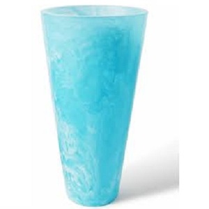Vase à fleurs en résine avec incrustation de os, design élégant, taille moyenne et couleur personnalisable pour la décoration de la maison - Product Image 1