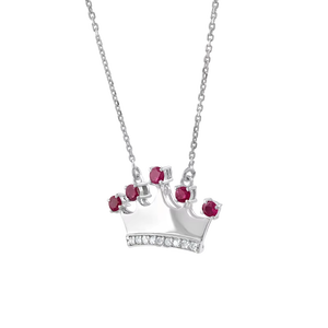 Colgante de Diamante y Zafiro en Plata de Ley 92.5 KLSP-50576 - Product Image 6