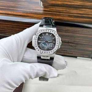 Colección de Relojes de Lujo para Hombre de Calidad Estándar, 42 mm, Claridad VVS, Corte Redondo, Totalmente Adornados con Diamantes Moissanite - Product Image 4