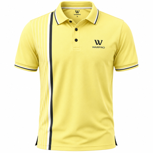 Camiseta Personalizada de Talla Grande para Hombre, Color Sólido, Transpirable, de Secado Rápido, Tejida en Poliéster y Algodón, Informal, para Golf, Tenis, Trabajo - Product Image 5