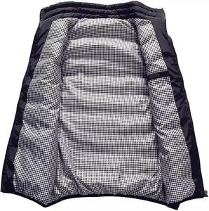 Veste d'hiver matelassée de haute qualité et tendance sans capuche, demi-veste sans manches pour hommes, veste matelassée sans manches - Product Image 2