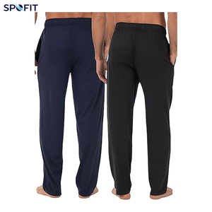 Pyjama tricoté confortable et respirant à séchage rapide pour homme, grande taille, décontracté, à manches courtes, lavable en machine, avec peignoir - Product Image 2