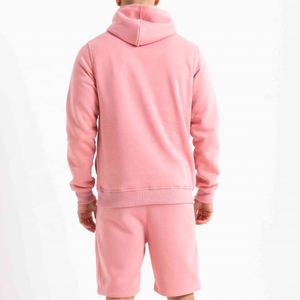 Ensemble sweat à capuche et short personnalisé pour homme en molleton de coton, coupe oversize et ample, survêtement de sport décontracté, fournisseur en gros - Product Image 4