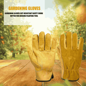 Custom Cowhide Leather Work <b>Gloves</b> Heavy Duty Safety <b>Gloves</b> Durable Industrial Construction Welding Farm Gardening <b>Gloves</b> - Product Image 4
