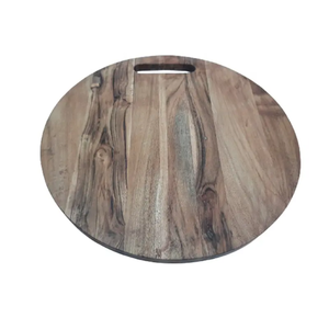 Planche à découper en bois brut durable pour légumes, viande et fromage, personnalisable avec logo gravé - Product Image 3