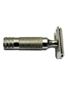 OBEXA SR-005 Maquinilla de Afeitar Profesional de Acero Inoxidable con Mango Corto y Cuchilla Única - Product Image 1