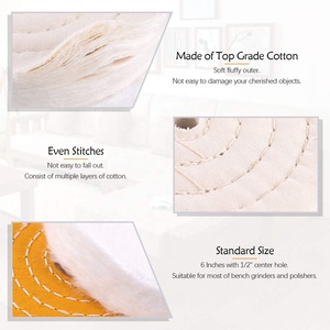 High Quality 4inch Abrasive Polishing <strong>Wheel</strong> Cotton Cloth Buffing <strong>Wheel</strong> Mirror Polishing <strong>Wheel</strong> for <strong>Bench</strong> <strong>Grinder</strong> - Product Image 3