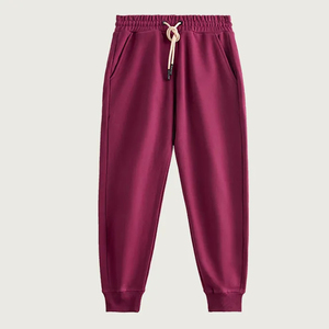 Pantalon de survêtement décontracté pour homme, taille élastique avec cordon de serrage, poches latérales, respirant, en coton tricoté et élasthanne, poids moyen, style automne - Product Image 2