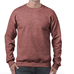 Sudadera de lana extragrande de alta calidad Unisex para hombre, marca de moda recortada, Boxy, hombro caído, estilo urbano teñido liso de invierno - Product Image 1