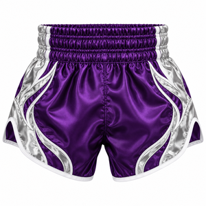 Shorts de Muay Thai de nouvelle conception, coupe confortable, imprimés sur mesure, respirants, de haute qualité. - Product Image 4