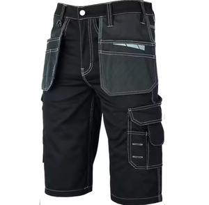 Shorts de travail utilitaires pour hommes, nouveau design – Cordura durable ®   Shorts de travail renforcés avec poches multi-outils, vêtements de travail industriels - Product Image 4