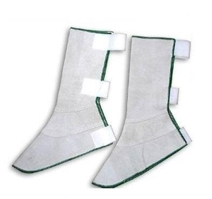 Protège-jambes de soudage en cuir de vachette pleine fleur sur mesure, résistant aux flammes, vêtements de travail de sécurité pour soudeurs - Product Image 3