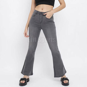 Everyday Casual Summer Women Flare Pant Soft Touch Material Eco-Friendly Breathable High Quality Cotton/Polyester Made - Product Image 5