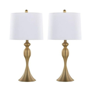 Lampe de table en métal haut de gamme avec abat-jour perforé et base en globe de verre pour la décoration du salon - Product Image 6