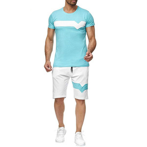Ensemble jogging homme sur mesure de qualité supérieure : short et t-shirt à taille élastique, bandes latérales, extensible dans quatre directions, séchage rapide - Product Image 5