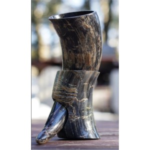 Jarra de Cuerno de Buey Auténtica Premium Personalizada, Jarra Vikinga Vintage para Beber, Copa de Cerveza/Vino Hecha a Mano, Regalo, Decoración para el Hogar, Venta al Por Mayor - Product Image 3