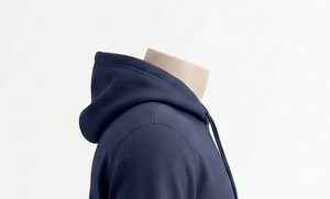 <b>Men's</b> <b>Navy</b> Hooded Sweatshirt Regular Fit Cotton <b>Fleece</b> Casual Hoodie with Front Pocket Autumn Wear - Product Image 6