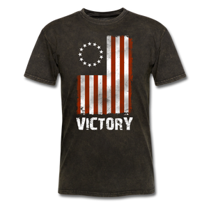 T-shirt décontracté à manches courtes et col rond pour homme, imprimé drapeau américain Victory, coupe classique, 100 % coton jersey doux 320 g - Product Image 6