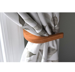 Wood Curtain Tieback <b>Clip</b> Birds Design Modern Indian Wood Curtain Tieback Carved Design Items Curtain Hanging Decorative Tucback - Product Image 6