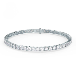 IGI Certified VVS Lab Grown Diamond Tennis Bracelet Classic 18K <b>Gold</b> Eternity Link Chain Fine Jewelry for Unisex - Product Image 3