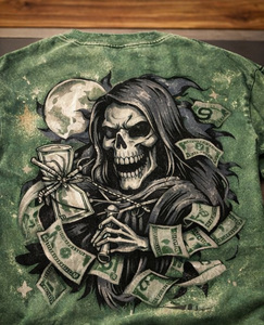 Camisetas de Franela para Hombre de Calidad Premium, Corte Holgado, 100% Algodón, Estilo Urbano, Diseño con Letras Serigrafiadas, Vintage Retro Ácido - Product Image 4