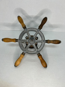 Timón de barco decorativo de latón macizo, timón náutico vintage de latón, decoración marítima para el hogar, adorno de pared costero, decoración náutica para oficina - Product Image 2