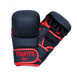Gants de MMA en cuir artificiel pour entraînement, sparring et combat, avec logo personnalisé, ajustement professionnel - Product Image 4