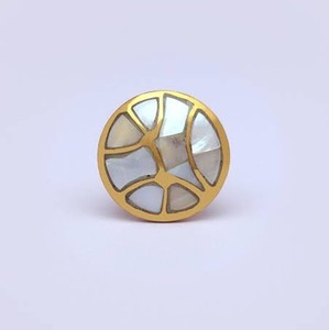 mother of Pearl Inlay <b>brass</b> <b>Drawer</b> Knob Polished Finish Artisan Crafted Mother of Pearl Inlay Cabinet <b>Pull</b> Handle mop handle - Product Image 2