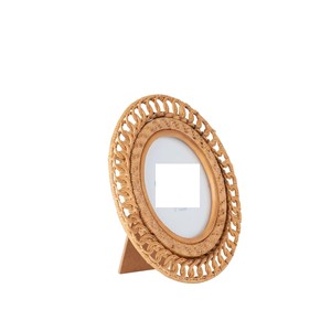 Elegant Round Rattan Photo <b>Frame</b> With Decorative Braided <b>Border</b> Handmade Photo <b>Frame</b> For Family <b>Picture</b> Display - Product Image 6
