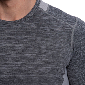 T-shirt de compression pour homme, manches courtes, tricoté, léger, respirant, séchage rapide, athlétique, pour la gym, entraînement, coupe classique - Product Image 5