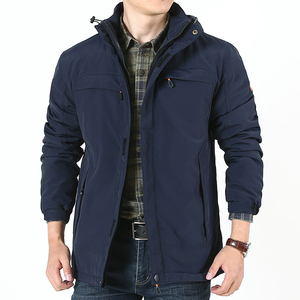 Chaqueta Impermeable Delgada para Hombre, con Capucha y Cierre de Cremallera, para Otoño, Servicio OEM, Casual, Tallas Grandes, Ropa para Lluvia al Aire Libre - Product Image 4