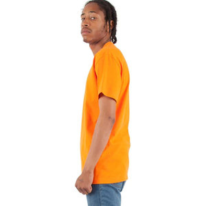 Camisetas al por mayor de 6.2oz con cuello en V, estilo urbano, de algodón 100% estadounidense de alto gramaje, con hombros caídos, lisas, de fabricación propia, de corte regular. - Product Image 3
