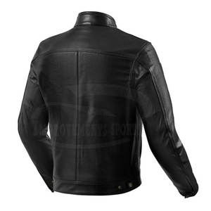 Veste de moto en cuir respirante et confortable pour hommes Vêtements de mode pour l'extérieur Options de taille supérieure - Product Image 2