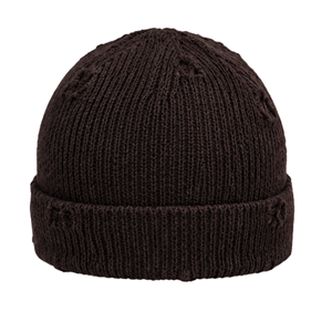 Bonnet Unisexe Streetwear Personnalisé avec Logo de Marque, Bonnet Tricoté Effet Vieilli avec Anneaux Métalliques, Chapeau de Mode Alternative en Gros - Product Image 2