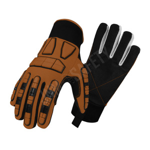 Gants de sécurité en cuir synthétique de qualité supérieure, résistants aux chocs, à l'huile et au gaz - pour travaux de perçage industriels et utilisation mécanique - Product Image 5