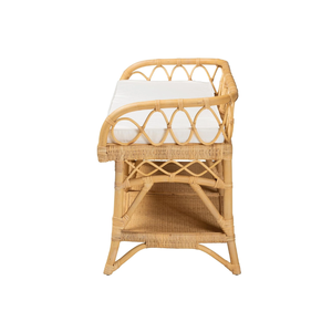 Banco de Ratán Natural Tejido a Mano de Alta Calidad, Estilo Boho, con Cojín, Precio al por Mayor, Hecho en Vietnam - Product Image 5