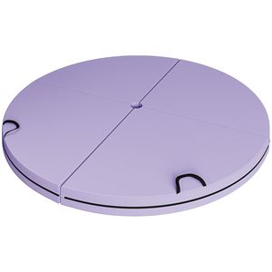 Tappetino Pieghevole Viola per Allenamento di Danza ed Esercizi, Imbottitura per Pole Dance con Maniglie per il Trasporto, Schiuma EPE Durevole e Portatile - Product Image 1