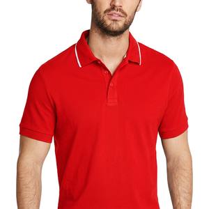 Polo de Manga Corta Negro para Hombre, Color Sólido, Tejido Transpirable, Estilo Casual - Product Image 5