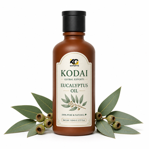 Huile essentielle d'eucalyptus du Tamil Nadu de Kodai Global Export, 100% pure et naturelle, liquide, multifonctionnelle pour salon et usage domestique - Product Image 1