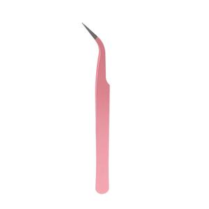 Juego de Pinzas para Pestañas de Acero Inoxidable de Precisión con Puntas Suaves en Colores Rosa, Azul, Negro y Naranja para una Fácil Aplicación de Pestañas - Product Image 5