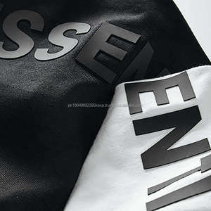 Fashions Fear Plus Size 100% Algodón 220GSM Camisetas de hip hop de gran tamaño Luxury Slim-Fit Graphic Custom Men's T-Shirt - Product Image 2