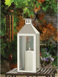 Farol de hierro y vidrio con acabado satinado hecho a mano para decoración de bodas y Navidad, juego de abalorios, precio económico de proveedor indio - Product Image 3
