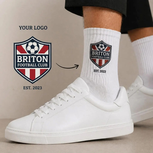 Women Eco-Friendly Anti-Slip Yoga Daily Use Crew <b>Socks</b> Ribbed Knit Letter Embroidery Striped Mid Calf Breathable <b>Soft</b> Casual - Product Image 3