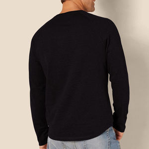 Camisetas Henley Térmicas de Algodón 100% Tejido Waffle, Manga Corta, Efecto Lavado Ácido, Diseño Sólido, Estilo Urbano, 300g - Product Image 2